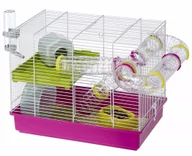 Klatki dla gryzoni - Ferplast Klatka dla chomika, Laura, różowa, 46x29,5x37,5 cm, 57912411 - miniaturka - grafika 1