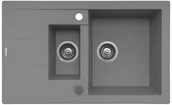 Zlewozmywaki - Pyramis SENAR 2 szary - miniaturka - grafika 1