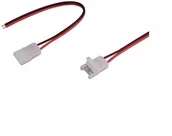 Akcesoria do oświetlenia - V-TAC Konektor Złączka Taśm LED z przewodami do Taśm i Pasków LED Gęste i Zwykłe 10mm - miniaturka - grafika 1