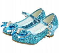 Buty dla dziewczynek - Błyszczące Pantofelki Balerinki Buciki 19,7 CM - miniaturka - grafika 1