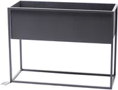 Kwietniki - Kwietnik Metalowy Stojak CUBO 60x80x30cm szary skrzynka loft 05-15/S - miniaturka - grafika 1