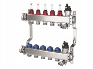 Purmo Premium Rozdzielacz 4 Obiegi Z Rotametrami - Ogrzewanie podłogowe - miniaturka - grafika 2