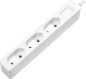 Listwy zasilające - LogiLink Listwa zasilająca zwykła 3 gniazd 1.5m 1xUSB biały LPS229 LPS229 - miniaturka - grafika 1
