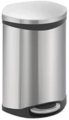 Kosze na śmieci - EKO Shell Bin pedałów kosz na śmieci, 10 litrów, stal nierdzewna matowa VB 921810 - miniaturka - grafika 1