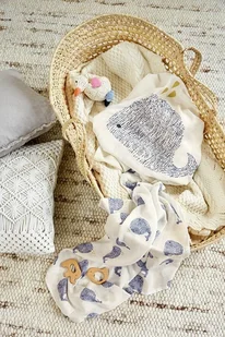 Lassig Bambusowy Otulacz-Kocyk 80x80cm Zestaw 3 szt. Little Water Wieloryb solution-bc-4983-0 - Koce i narzuty dla dzieci - miniaturka - grafika 7