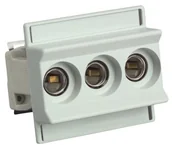 Bezpieczniki elektryczne - Unitec 46317L podstawa bezpiecznikowa D 01, 3-biegunowa, E14, 10-16A 46317L - miniaturka - grafika 1