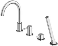 Baterie podtynkowe - Kohlman bateria wannowa 4-otworowa QB244A Axel chrom - miniaturka - grafika 1