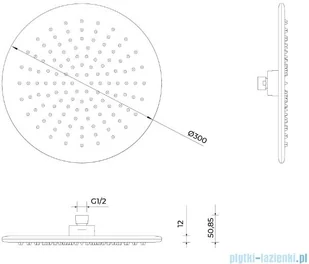 Oltens Zestaw  Molle bateria podtynkowa z deszczownicą 30 cm Sondera i kompletem prysznicowym Driva EasyClick - Baterie podtynkowe - miniaturka - grafika 4