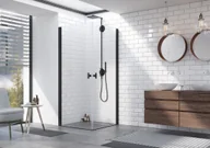 Ścianki i drzwi prysznicowe - Radaway Nes Black KKD I Drzwi j 100x200 cm lewe czarne przezroczyste EasyClean 10021100-54-01L - miniaturka - grafika 1