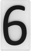 Numery na dom - Cyfra 6/9 wys. 5 cm plexi czarna na białym tle - miniaturka - grafika 1