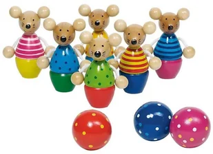 Goki Drewniane kręgle Myszki, -56943 - Gry planszowe - miniaturka - grafika 3