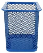 Pojemniki biurowe - D.Rect Metalowy prostokątny pojemnik na długopisy | pojemnik na długopisy z metalu | siateczka wielofunkcyjny kubek na długopisy, granatowy 110851 - miniaturka - grafika 1