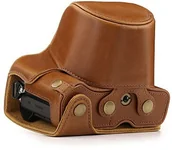 Akcesoria fotograficzne - MegaGear megagear "zawsze gotowa" Olympus skórzana torba na aparat  łatwy w instalacji, statyw i pracy w firmie obwodowej akcesoria  kompatybilny ze Olympus OM-D E-M10 III (14  42 MM) MG1347 - miniaturka - grafika 1