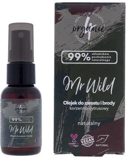 4organic Mr Wild olejek do zarostu i brody korzenno-cytrusowy 30ml - Kosmetyki i akcesoria do pielęgnacji brody - miniaturka - grafika 3
