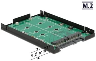 Delock Adapter SATA 22Pin -> 2x M.2 NGFF 2.5'' - Adaptery i przejściówki - miniaturka - grafika 3