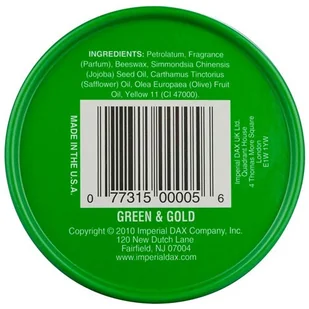 DAX Cosmetics IMPERIAL Green & Gold Wosk do Stylizacji z Naturalnymi Olejami 99 g - Kosmetyki do stylizacji włosów - miniaturka - grafika 3