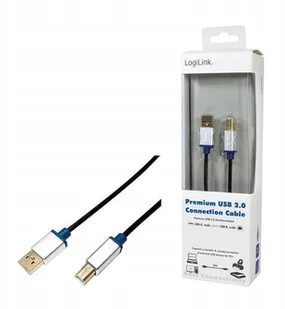 LogiLink Kabel USB 2.0 Premium BUAB230 A/B 3m KKLKKUBU0230 [6075980] - Kable USB - miniaturka - grafika 6