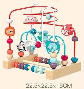 NICEKIDS DREWNIANY Labirynt edukacyjny Zoo przeplatanka KZ0920 - Zabawki interaktywne dla dzieci - miniaturka - grafika 11