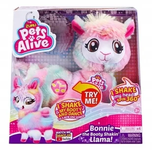 Zuru Tańcząca Lama pluszowa Pets Rainbow Kolorowa - Maskotki i pluszaki - miniaturka - grafika 2