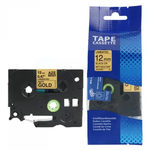 Brother strefadrukarek.pl Taśma TZe-MQ831 12mm x 5m matowe złoto czarny nadruk - zamiennik| OSZCZĘDZAJ DO 80% - ZADZWOŃ! 730811399 PROMOCJA! TZE-MQ831 - Taśmy do drukarek barwiące - miniaturka - grafika 3