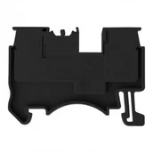 Kostki, złączki, wtyczki - Geberit DEGSON szynowa przelotowa zaciskowa czarna 1,5mm2 1P UL DS1.5-01P-13-00A(H) - miniaturka - grafika 1