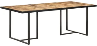 VidaXL Lumarko Stół jadalniany, 200 cm, surowe drewno mango 320697 VidaXL - Stoły - miniaturka - grafika 10