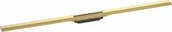 Odpływy liniowe - HANSGROHE 56047990 RainDrain Flex Element zewnętrzny odpływu 120 cm z możliwością przycięcia i do montażu w podłodze złoty optyczny polerowany - miniaturka - grafika 1