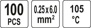 YATO ZESTAW KOSZULEK TERMOKURCZLIWYCH Z CYNĄ 0,25-6,0MM2 WODOODPORNE 100 SZT - Akcesoria do lutowania - miniaturka - grafika 4