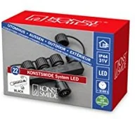 Pozostałe oświetlenie - Konstsmide 4803  000 LED Hightech system/Dystrybutor 1 wejścia/wyjścia 4/na zewnątrz (IP44)/czarnym 4803-000 - miniaturka - grafika 1