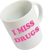 Kubki - NoName kubek I Miss Drugs 350 ml ceramiczny biały/różowy twm_831136 - miniaturka - grafika 1