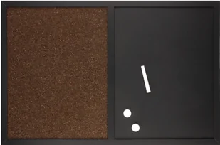 Galeria Papieru Tablica suchościeralno-magnnetyczna + korek 60x40 2w1 bez wzoru - Tablice i flipcharty Galeria Papieru Tablica suchościeralno-magnnetyczna + korek 60x40 2w1 bez wzoru - Tablice i flipcharty - miniaturka - grafika 1