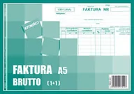 Druki akcydensowe - Emeko Tomecki I Płaczek S.k.a Druk Faktura FV brutto A5 1+1 - miniaturka - grafika 1