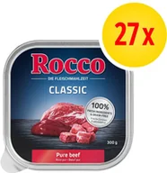 Mokra karma dla psów - Rocco Megapakiet Classic tacki 27 x 300 g Wołowina z sercami drobiowymi - miniaturka - grafika 1