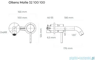 Oltens Molle bateria umywalkowa podtynkowa chrom 32100100 - Baterie podtynkowe - miniaturka - grafika 2