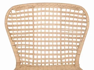 Beliani Zestaw 2 rattanowych krzeseł do jadalni beżowy ELFROS - Krzesła - miniaturka - grafika 7