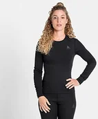 Koszulki sportowe damskie - ODLO Damska koszulka Bl Crew Neck L/S Active Wa czarny czarny XL 15910115000XL - miniaturka - grafika 1