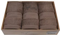 Ręczniki - Soft Cotton Zestaw podarunkowy małych ręczników DELUXE Brązowy Zestaw podarunkowy małych ręczników DELUXE Brązowy - miniaturka - grafika 1