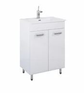 Szafki łazienkowe - Maximus Maximus Szafka Eve 50 2D biała 50,4x82,5 cm - miniaturka - grafika 1