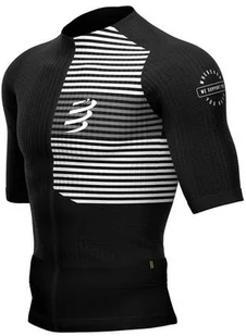 Compressport triathlonowa koszulka kompresyjna TRI POSTURAL SS TOP czarna - Koszulki sportowe męskie - miniaturka - grafika 8