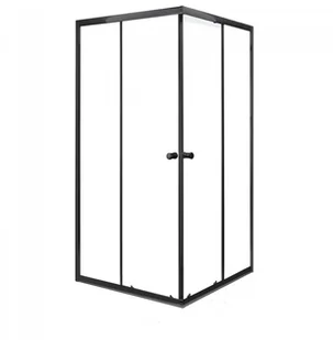 Novoterm Kabina kwadratowa 90x90 Olga SQ Black OLGA SQ 90 B/B - Kabiny prysznicowe - miniaturka - grafika 2