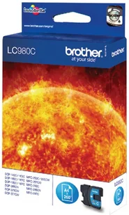 Brother Tusz Brother LC980C (oryginał LC-980C; 5.5 ml; niebieski) - Tusze oryginalne - miniaturka - grafika 3