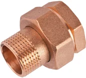 Łączniki, trójniki, kształtki - Invena Śrubunek prosty z o-ringiem mosiądz 1/2" - miniaturka - grafika 1