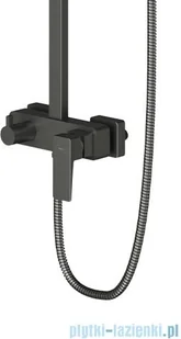 Omnires Parma zestaw natryskowy grafit PM7444GR | - Baterie umywalkowe - miniaturka - grafika 4