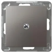 Gniazdka elektryczne - Ospel Impresja tytan zaślepka Z-1Y/m/23 Z-1Y/m/23 - miniaturka - grafika 1