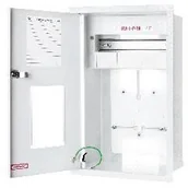 Rozdzielnie elektryczne - Karwasz RW-1-P-10 Rozdzielnica wnękowa; podtynkowa plombowana RW-1-P-10 Z/O - miniaturka - grafika 1