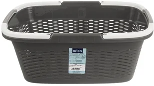 Orion Kosz koszyk pojemnik łazienkowy na pranie odzież bieliznę miska 29L SZARY ze składanymi uchwytami 730547 - Kosze na bieliznę - miniaturka - grafika 6
