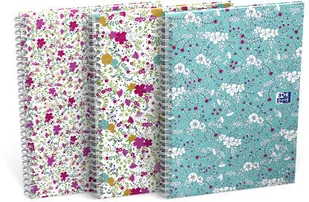 OXFORD Kołonotatnik Floral A6 50 kratka 400094826 - Notesy i bloczki - miniaturka - grafika 2