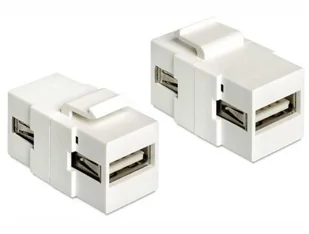 Delock Moduł Keystone USB 2.0 A F A F (86317) - Pozostałe akcesoria sieciowe - miniaturka - grafika 2