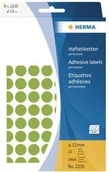 Etykiety do drukarek - Herma Vielzwecketiketten grün 13 mm rund Papier 2464 St. - 2235 - miniaturka - grafika 1