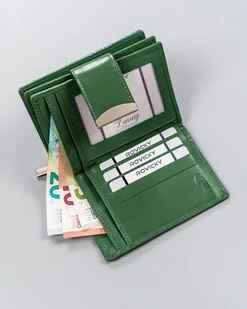 Cavaldi 4U Portfel damski skórzany RFID stop pionowy zatrzask - Portfele - miniaturka - grafika 7